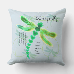 Dragonfly Ljusblå 20" x 20" Kudde