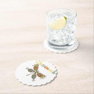 Dragonfly Lover Stone Coaster| Älsklingssten coast Underlägg Papper
