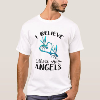 Dragonfly Lovers I Believe There Are Angels Dragon T Shirt