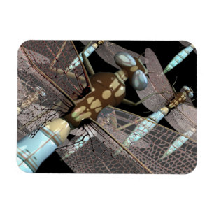 Dragonfly Luft Force on Black Magnet