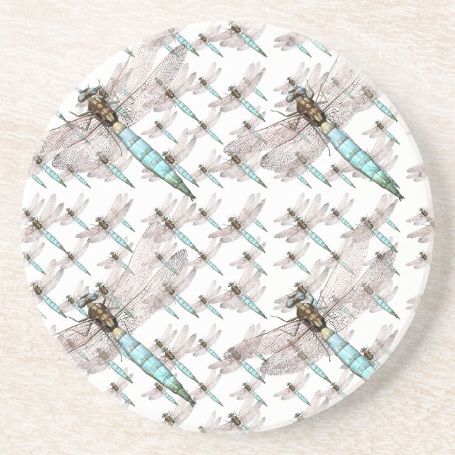 Dragonfly Luft Force on White Underlägg Sandsten (Framsidan)