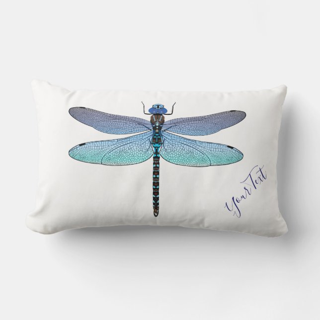 Dragonfly Lumbar Pillow för bakgrunden i Färg Lumbarkudde (Framsida)