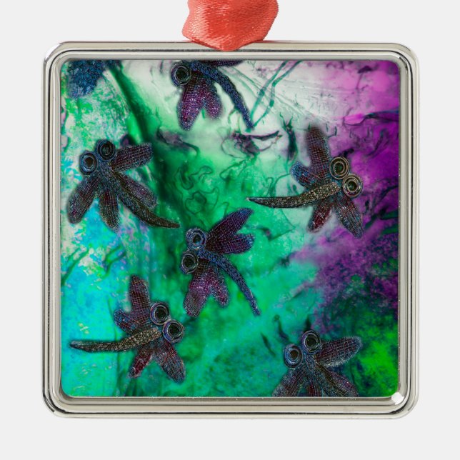 Dragonfly Magic Julgransprydnad Metall (Framsidan)