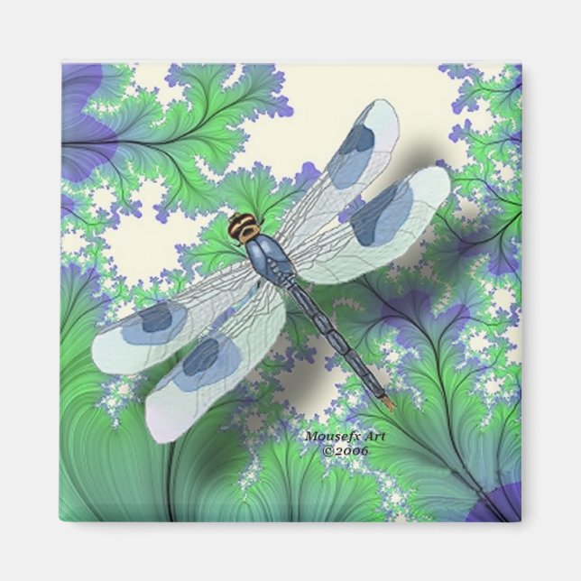 Dragonfly Magnet (blå) (Framsidan)