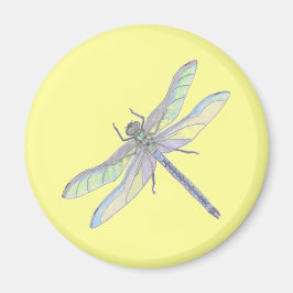 DRAGONFLY-magnet (gult) Magnet