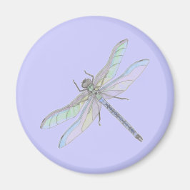 DRAGONFLY-magnet (lavender) Magnet