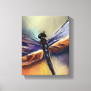 Dragonfly-målning Canvastryck