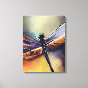 Dragonfly-målning Canvastryck