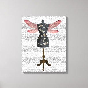 Dragonfly Mannequin Canvastryck