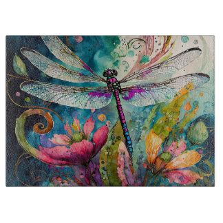 Dragonfly med bläck och Pen Watercolor
