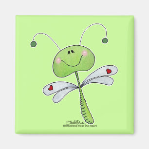 Dragonfly med hjärtan magnet