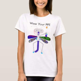 Dragonfly med personlig skyddsutrustning t shirt