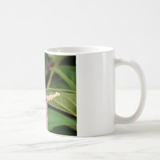 Dragonfly med vita blommor kaffemugg