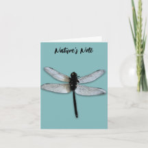 DRAGONFLY MODERN PHOTO NOTE CARD