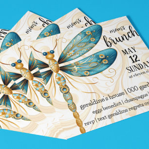 Dragonfly Mors dag Brunch Inbjudningar