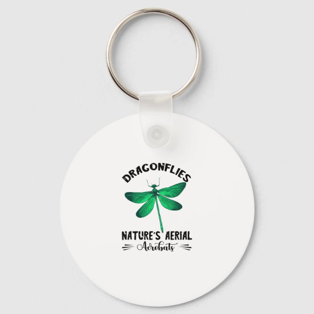 Dragonfly Nature Insect Nature's Aerial Acrobat Dr Nyckelring (Framsida)