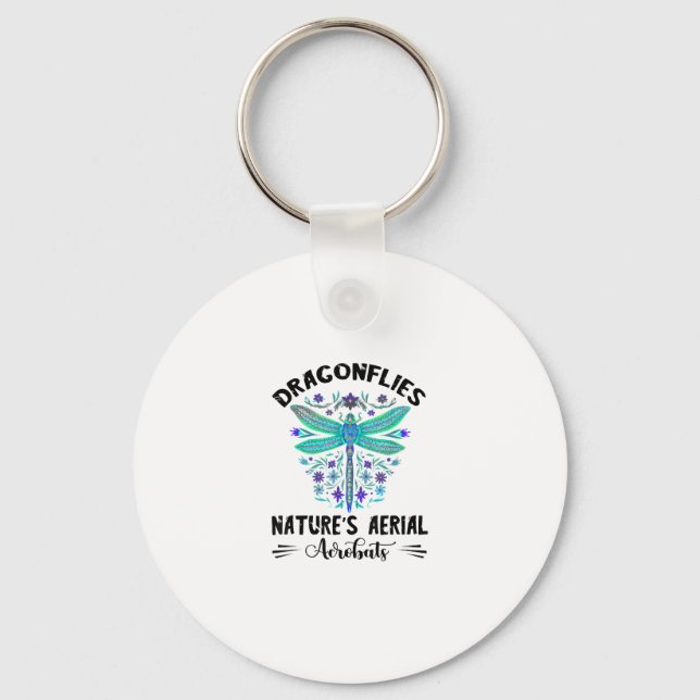 Dragonfly Nature Insect Nature's Aerial Acrobat Dr Nyckelring (Framsida)