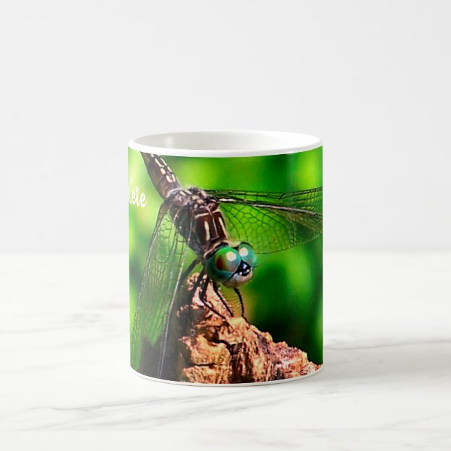 Dragonfly Nature Personlig Kaffemugg (Center)