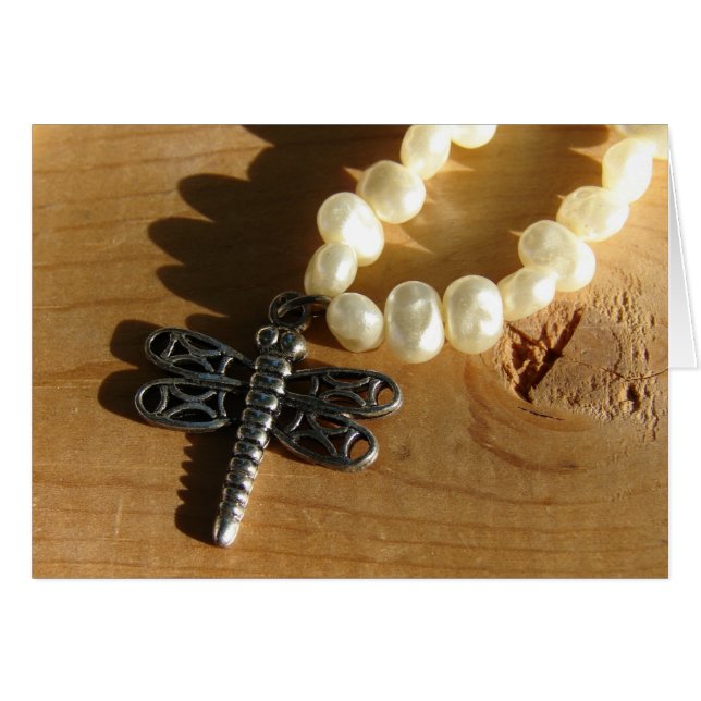 Dragonfly Necklace Hälsningskort (Framsidan Horizontal)