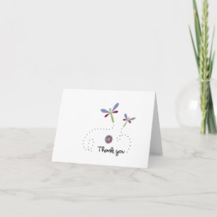 Dragonfly Notecard Tack Kort