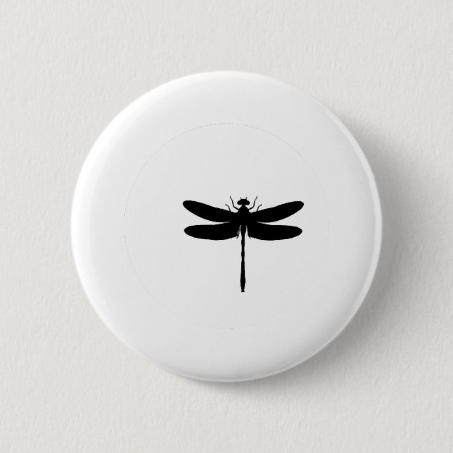 Dragonfly och Måne TSHIRT Knapp (Framsida)