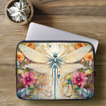 Dragonfly och Wildblommor<br><div class="desc">Skydda din bärbara dator med detta vackra laptop sleeve med drakfluor och vild blommor. Det här är perfektens gåva till alla som kärlekar dessa underbara insekter.</div>