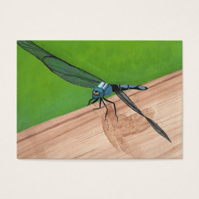 Dragonfly på ett kort för handel med järnvägsartis (Framsidan)