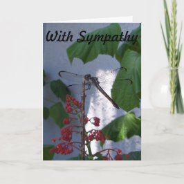 Dragonfly på Sympathy Card Kort