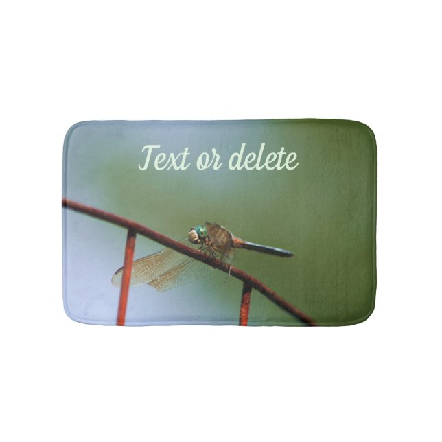 Dragonfly på trådstängningsstängning, Personlig Badrumsmatta (Framsidan)