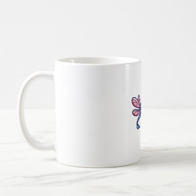 Dragonfly-paret på Alla hjärtans dag i kärlek Kaffemugg (Vänster)