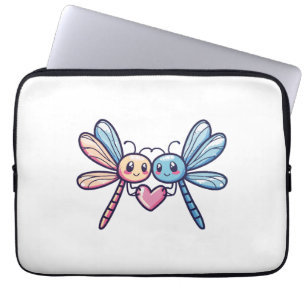 Dragonfly-paret på Alla hjärtans dag i kärlek Laptop Fodral