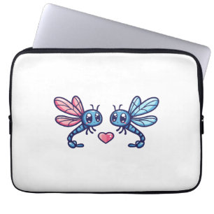 Dragonfly-paret på Alla hjärtans dag i kärlek Laptop Fodral