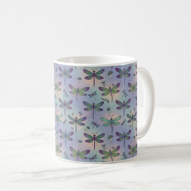 Dragonfly Pattern Kaffemugg (Framsida höger)