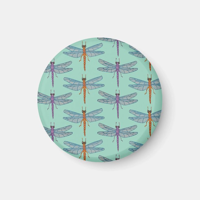 Dragonfly pattern magnet (Framsidan)