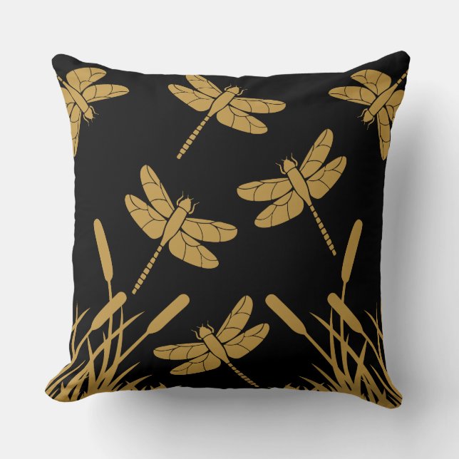 Dragonfly Patterned Decor Kudde (Framsida)