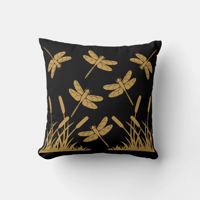 Dragonfly Patterned Decor Kudde (Framsida)
