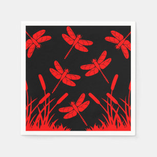 Dragonfly Patterned Decor Pappersservett