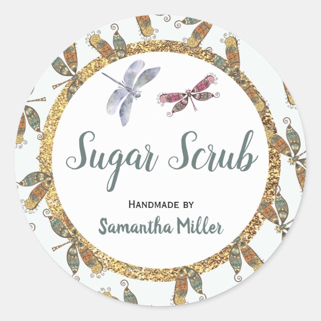 Dragonfly Personal Care Product Sticker | Etikett (Framsida)