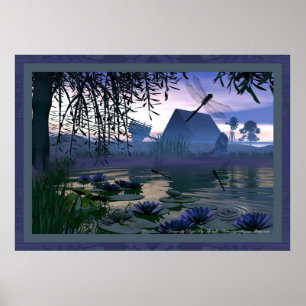 Dragonfly Pond av Michelle Wilder Poster