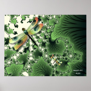 Dragonfly Poster (Grönt)