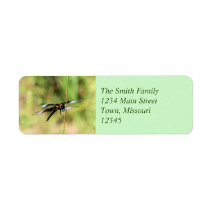 Dragonfly Returadress Etikett