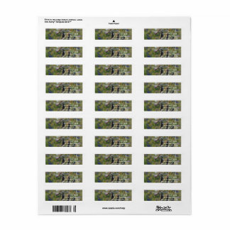 Dragonfly Return Address Label Returadress Etikett