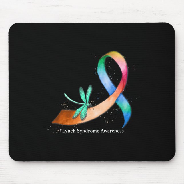 Dragonfly Ribbon Lynch Syndrome Awareness Gifts Musmatta (Framsidan)