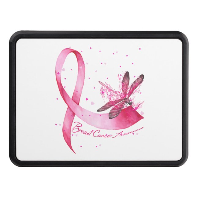 Dragonfly Rosa Ribbon Breast Cancer Awareness Dragkroksskydd (Framsidan)