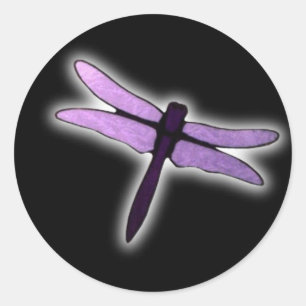 Dragonfly Runt Klistermärke