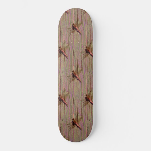 Dragonfly Rustic Skateboard (Framsida)
