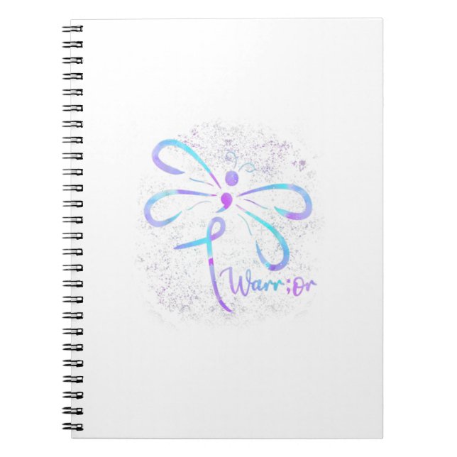 Dragonfly Semicolon Suicide Prevention Awareness O Anteckningsbok (Framsidan)