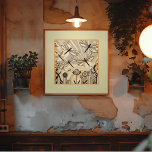 Dragonfly Sergranat: An Art Deco Ligcape Poster<br><div class="desc">Den här eleganten av teckningar fångas upp ett ögonblick när drakar på ett beundransvärt sätt glids över en stiliserad konsthanddun. Dronflies, som återges i mjuka, muterade toner med svarta accenter, flyter mitt i en bakgrund av känsliga blommor och geometriskt mönster. Sammansättningen blandar flytande, organiskt linjer med rena, symmetriska former och...</div>