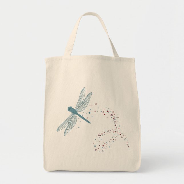 dragonfly shopping bag tygkasse (Framsidan)