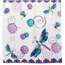 Dragonfly Shower Curtain